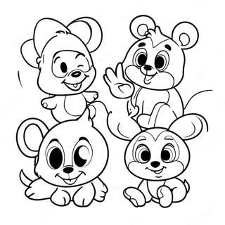 Baby Disney Characters Coloring Page 32463-25663