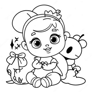 Cute Baby Disney Princesses Coloring Page 32464-25669