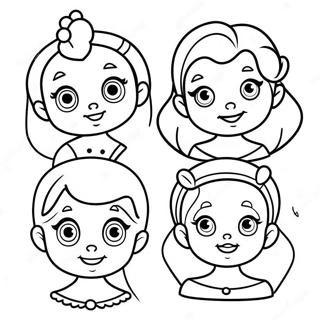 Cute Baby Disney Princesses Coloring Page 32464-25670