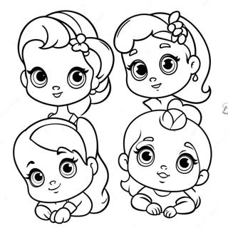 Cute Baby Disney Princesses Coloring Page 32464-25671