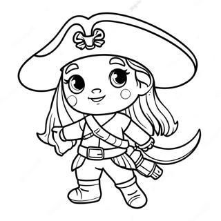 Uma In Een Piratenoutfit Kleurplaat 32504-25705