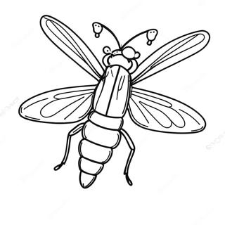 Firefly Coloring Pages