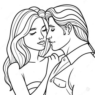 Sensual Couples Coloring Page 32544-25722