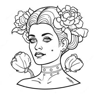 Bride Of Frankenstein Coloring Pages