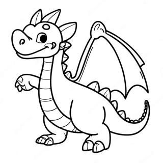 Spike The Dragon Coloring Page 32583-25784