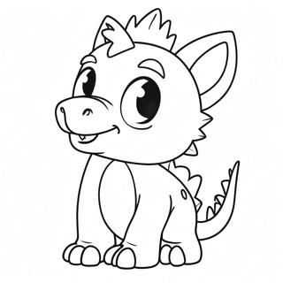 Cute Spike Coloring Page 32584-25754