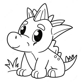 Cute Spike Coloring Page 32584-25755