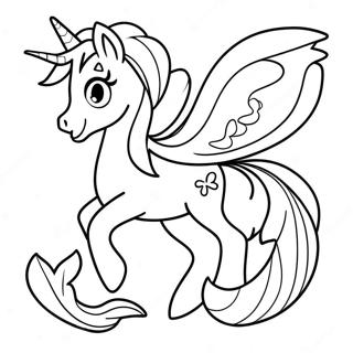 My Little Pony Mermaid Coloring Page 32643-25829