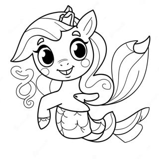 My Little Pony Mermaid Coloring Page 32643-25830