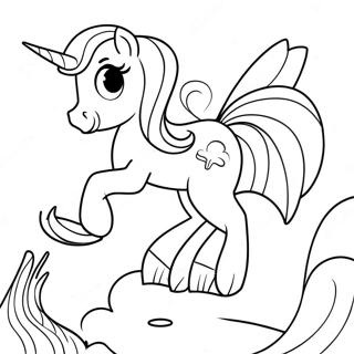 My Little Pony Mermaid Coloring Page 32643-25831