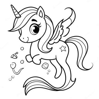 My Little Pony Mermaid Coloring Page 32643-25832