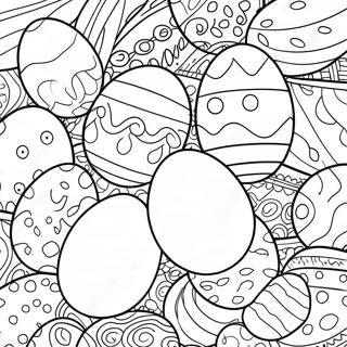 Pagina Da Colorare Uova Di Pasqua Colorate 32684-25844