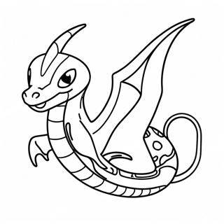 Flying Rayquaza Coloring Page 32704-25854