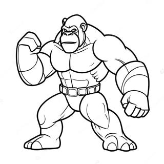 Optimus Primal In Battle Pose Coloring Page 3271-2609