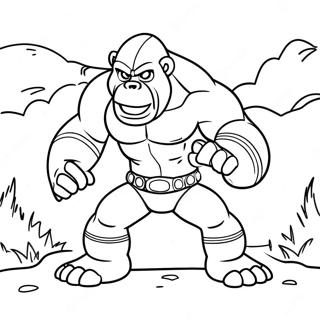 Optimus Primal In Battle Pose Coloring Page 3271-2610