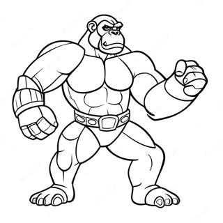 Optimus Primal In Battle Pose Coloring Page 3271-2612