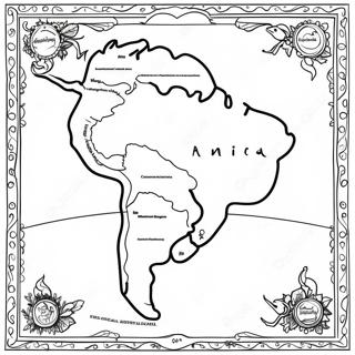 South America Map Coloring Page 32723-25867