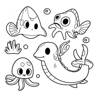 Cute Subnautica Creatures Coloring Page 32744-25881