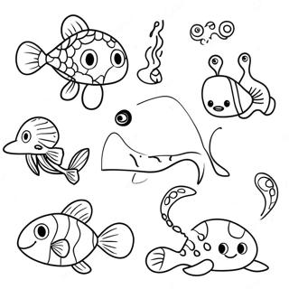 Cute Subnautica Creatures Coloring Page 32744-25884