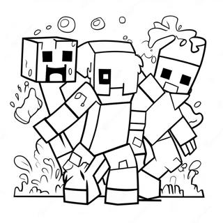 Minecraft Mutant Mobs Coloring Page 32753-25889