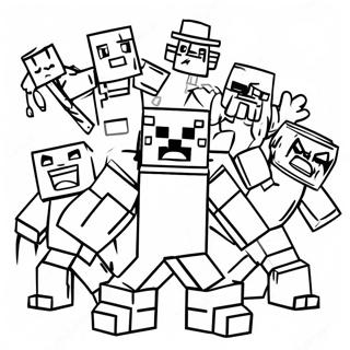 Minecraft Mutant Mobs Coloring Page 32753-25890