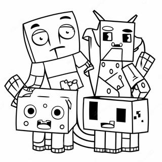 Minecraft Mutant Mobs Coloring Page 32753-25891