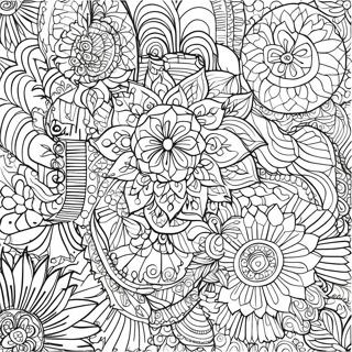 Intricate Mandala Pattern Coloring Page 32774-25906