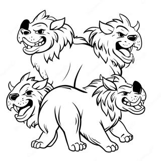 Cerberus Coloring Pages