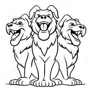 Cerberus Coloring Pages