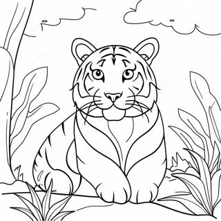 Bengals Tiger Coloring Page 3280-2617