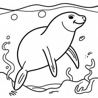 Sea Lion Coloring Pages