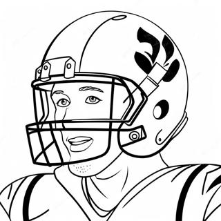 Bengals Football Player Coloring Page 3281-2613