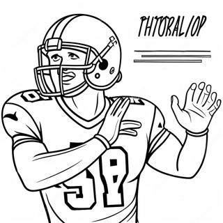 Bengals Football Player Coloring Page 3281-2614