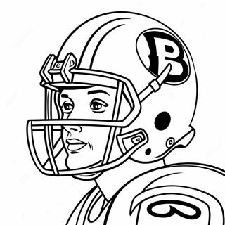 Bengals Football Player Coloring Page 3281-2615