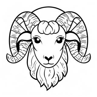 Ram Head Coloring Page 32953-26059