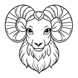 Ram Head Coloring Page 32953-26060