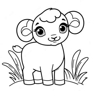 Cute Baby Ram Coloring Page 32954-26055