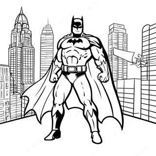 Batman In Gotham City Coloring Page 32964-26065