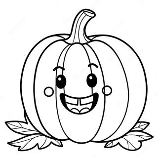 Smiling Pumpkin Coloring Page 32-29