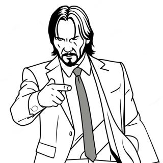 John Wick In Actie Kleurplaat 33004-26111