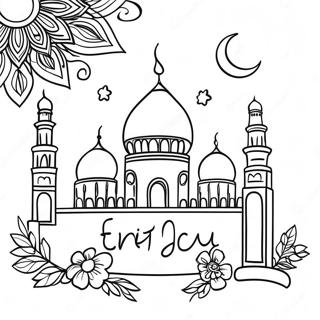 Eid Celebration Coloring Page 3300-2640