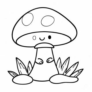 Cute Mushroom Coloring Page 33043-26128