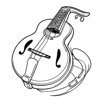 Mandolin Coloring Page 33073-26146