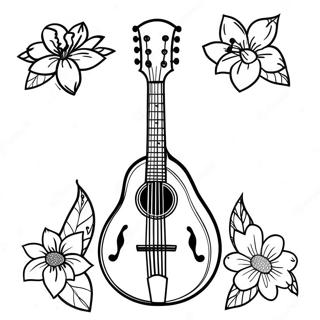 Mandolin Coloring Page 33073-26147