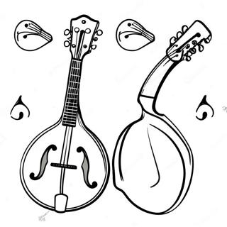 Mandolin Coloring Page 33073-26148