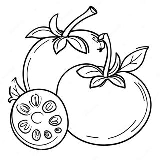 Tomato Coloring Pages