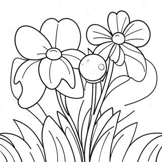 Spring Flowers Coloring Pages