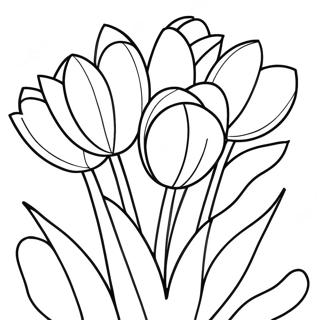 Bunte Tulpen Im Blüten Coloring Page 3311-2645