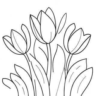 Bunte Tulpen Im Blüten Coloring Page 3311-2646