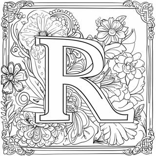 Alphabet For Adults Coloring Pages